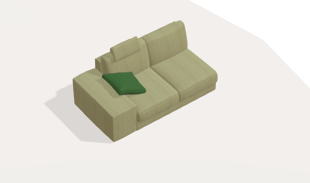 Fama Calessi Fabric Corner Sofa