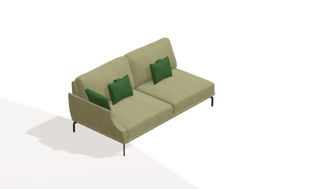 Fama Luxor Fabric Sofa 107cm