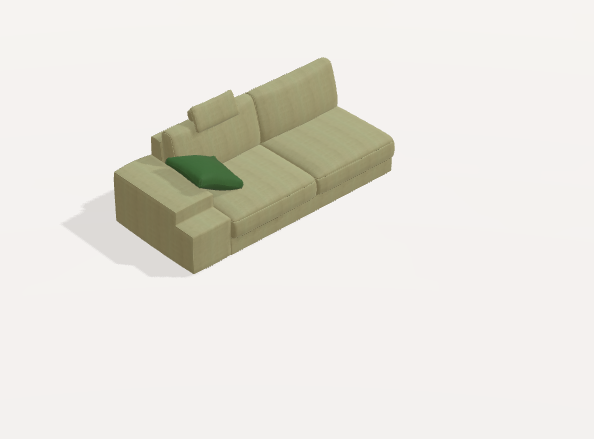 Fama Calessi Fabric Corner Sofa