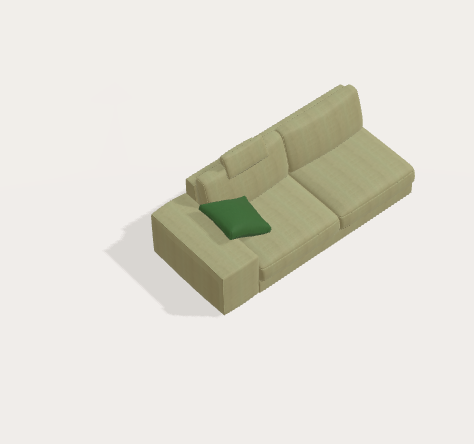 Fama Calessi Fabric Corner Sofa