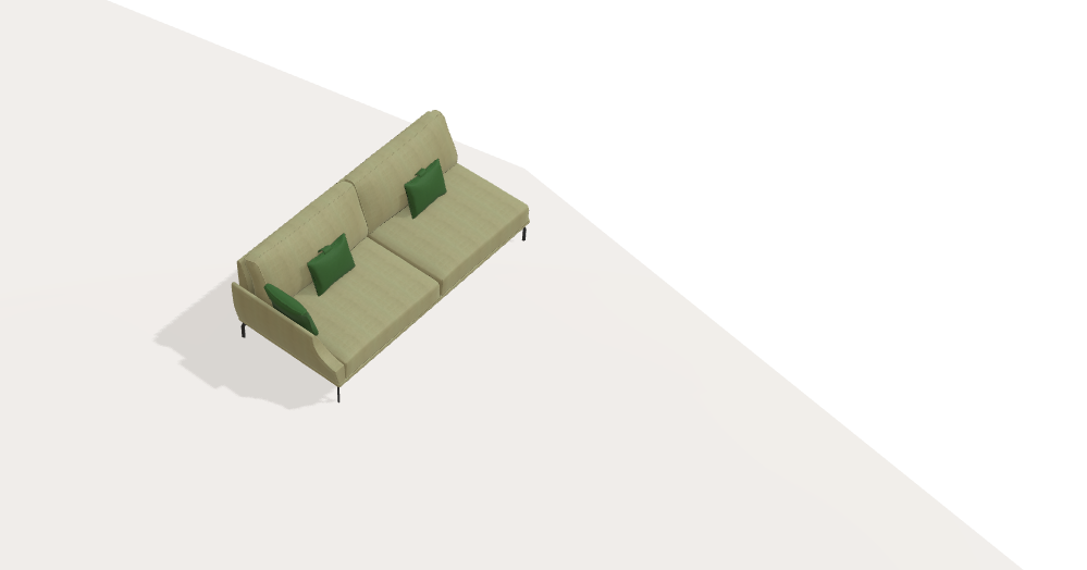 Fama Luxor Fabric Sofa 107cm