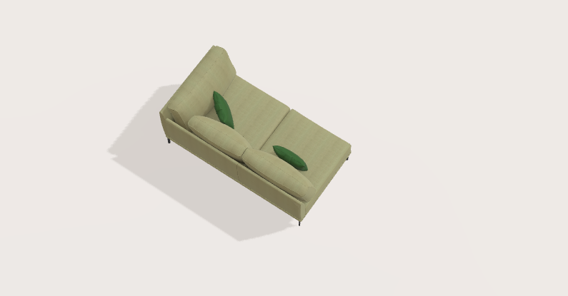 Fama Luxor Fabric Sofa 107cm