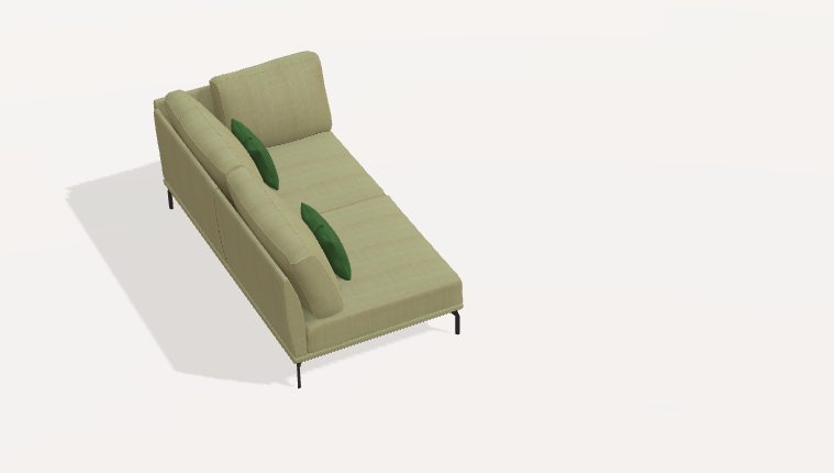 Fama Luxor Fabric Sofa 107cm