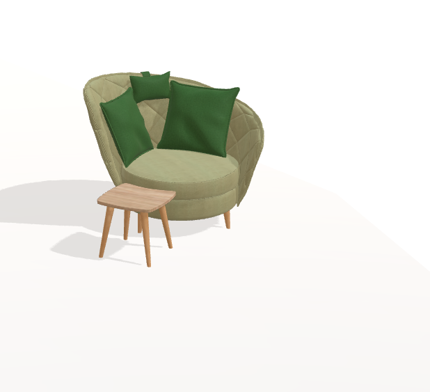Fama Volta Swivel Armchair