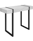 Montblanc White Marble Effect Console Table MON-6443