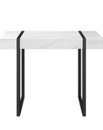 Montblanc White Marble Effect Console Table MON-6443