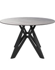 Torelli Murano 120cm Round Mid Grey Ceramic Dining Table