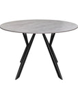 Torelli Murano 120cm Round Mid Grey Ceramic Dining Table
