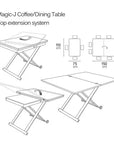 Calligaris Connubia Magic-J folding table CB5041-A