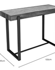 Fellini Home Novara Industrial Console Table