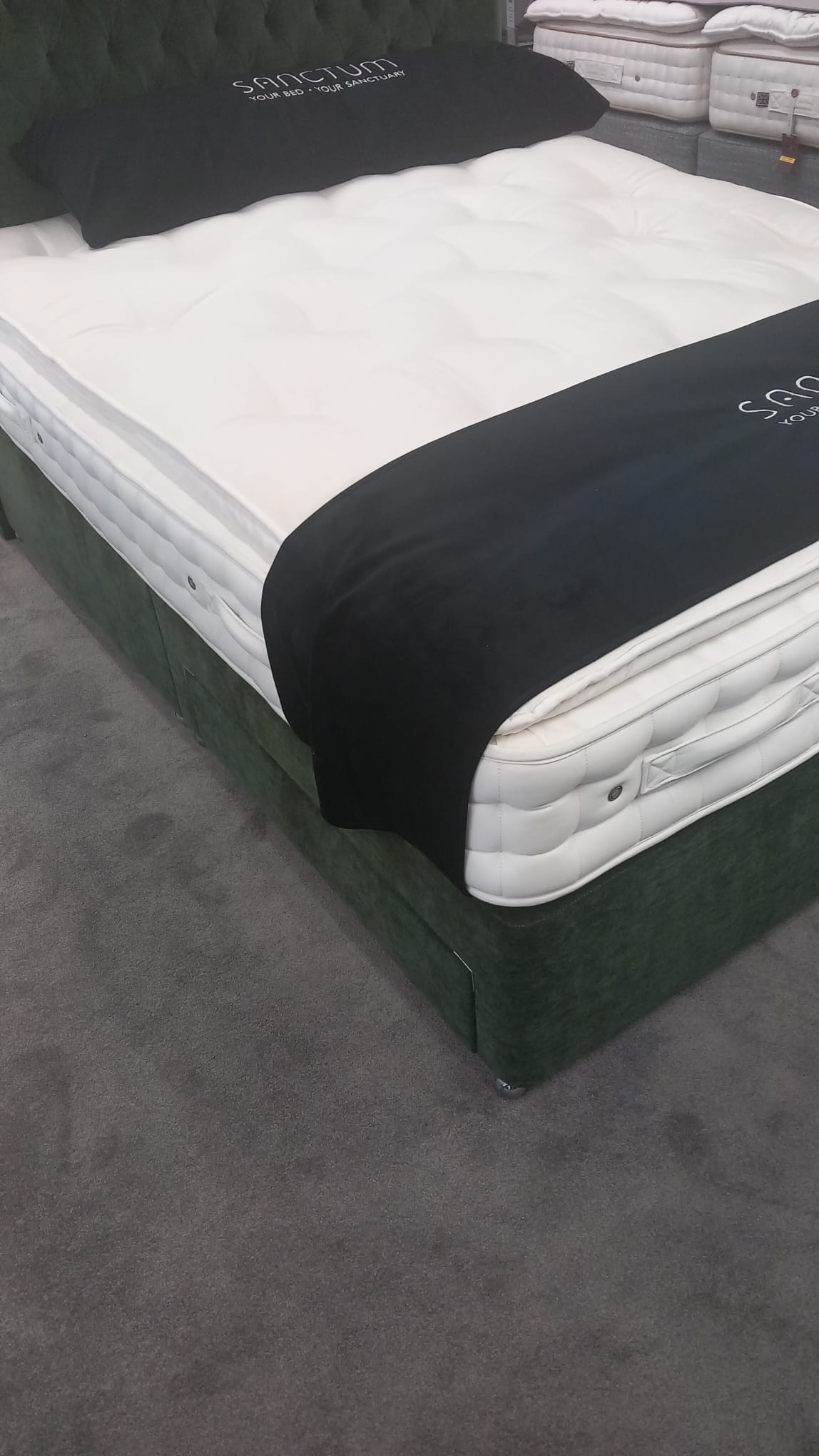 Sanctum Regal 2000 Pillow Top Mattress, Divan &amp; Headboard - EX DISPLAY