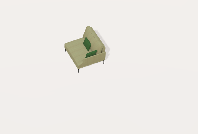 Fama Luxor Fabric Sofa 107cm