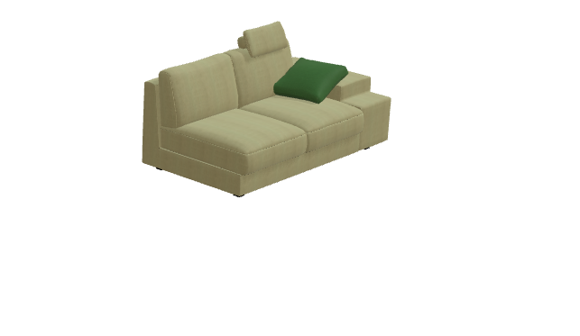 Fama Calessi Fabric Corner Sofa