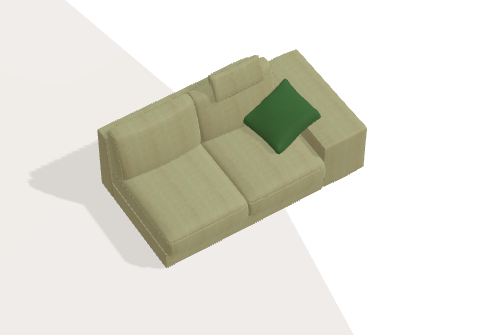 Fama Calessi Fabric Corner Sofa