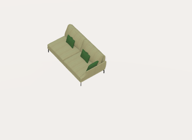 Fama Luxor Fabric Sofa 107cm