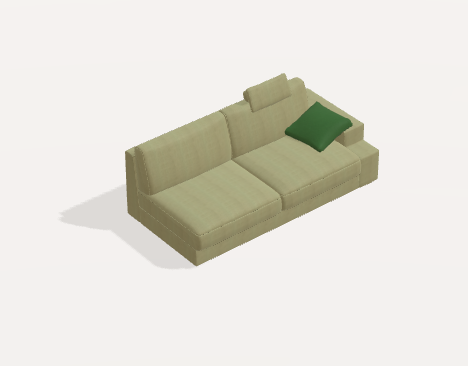 Fama Calessi Fabric Corner Sofa