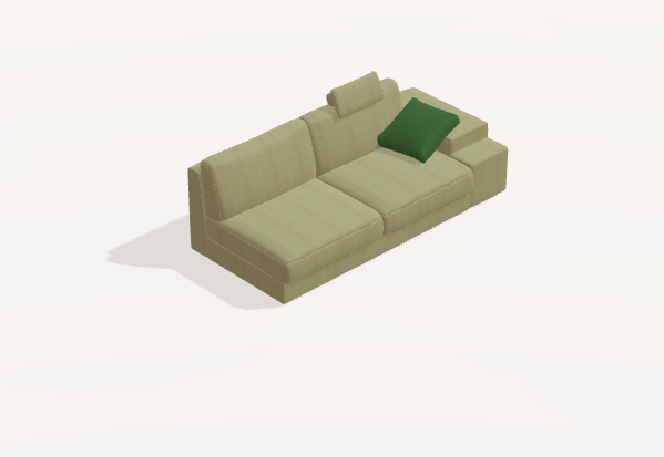 Fama Calessi Fabric Corner Sofa
