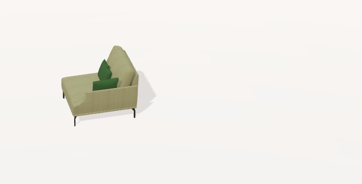 Fama Luxor Fabric Sofa 107cm