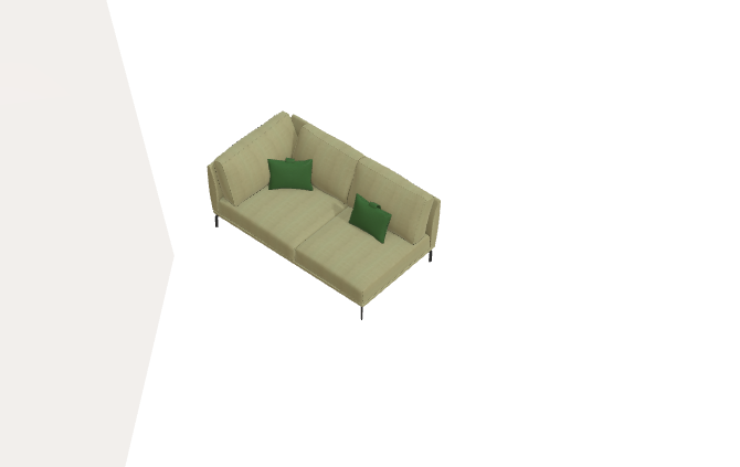 Fama Luxor Fabric Sofa 107cm