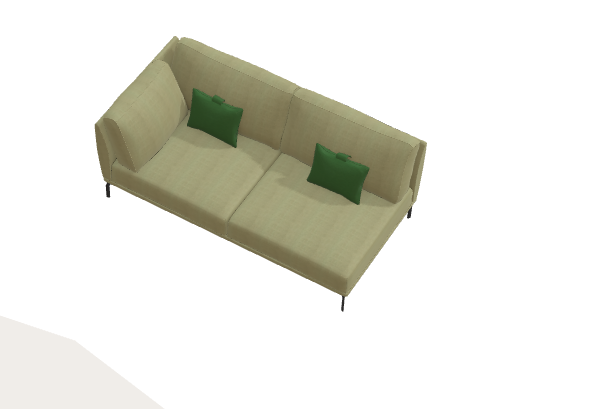 Fama Luxor Fabric Sofa 107cm