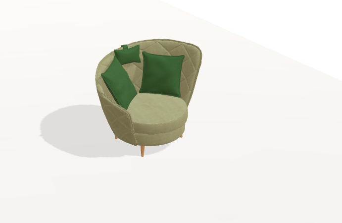 Fama Volta Swivel Armchair