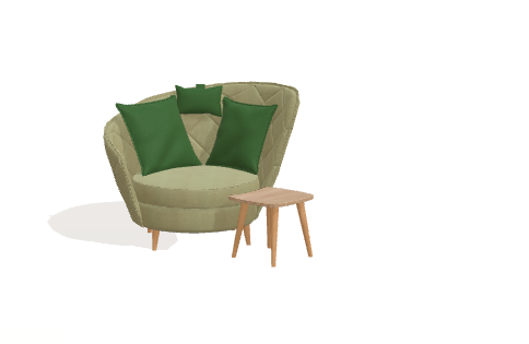 Fama Volta Swivel Armchair