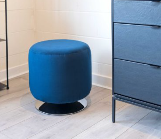 Fellini Home Round Swivel Drum Footstool
