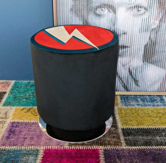 Fellini Home Round Swivel Drum Footstool
