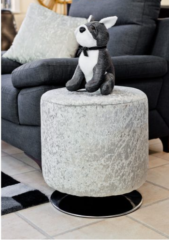 Fellini Home Round Swivel Drum Footstool