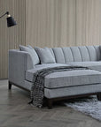 Aluxo Cooper Left Hand Corner Group in Dolphin Boucle