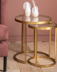 Gallery Direct Rowe Nest Table Gold