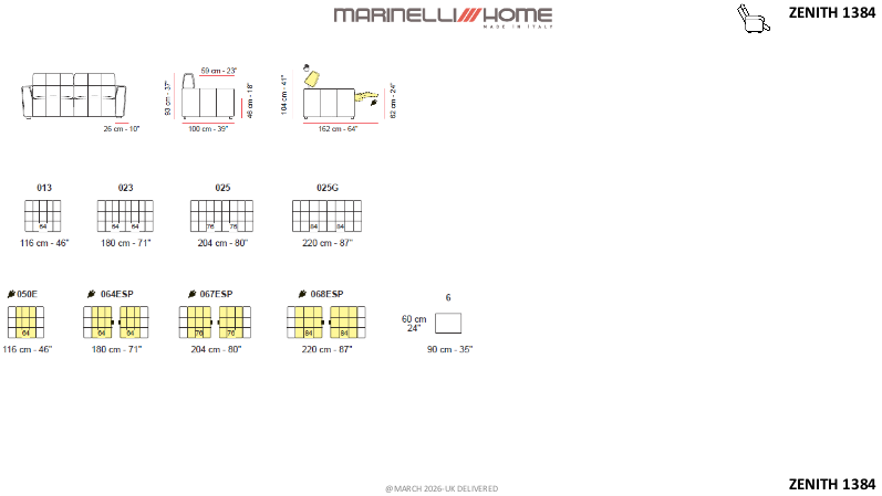 Marinelli Zenith Leather Sofa