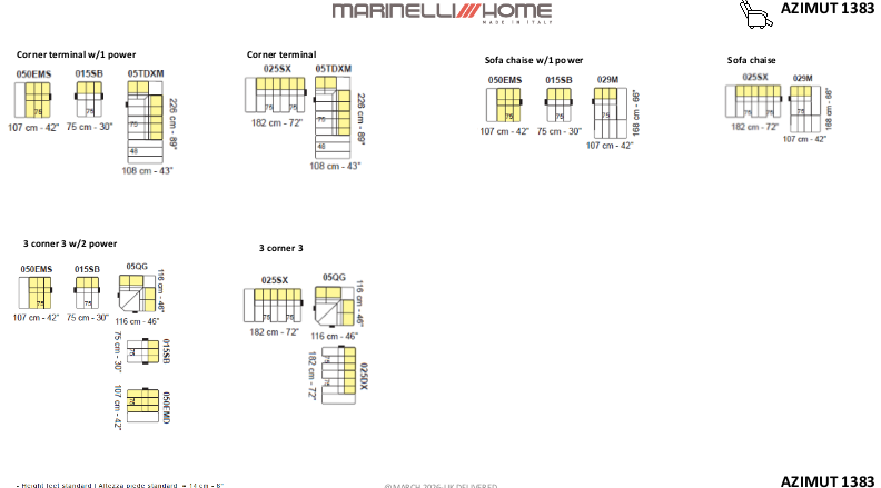 Marinelli Azimut Fabric Sofa