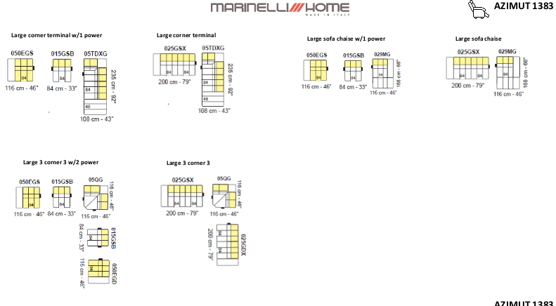 Marinelli Azimut Fabric Sofa