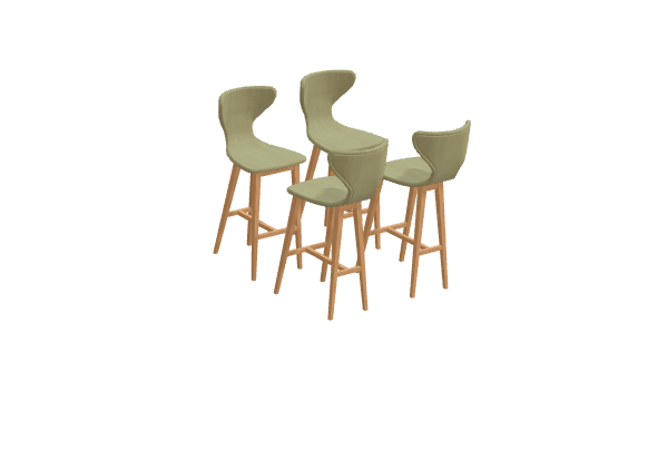 Fama Helga Stool and Chair
