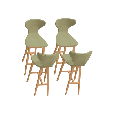 Fama Helga Stool and Chair