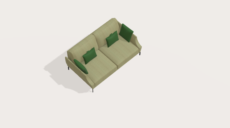 Fama Luxor Fabric Sofa 107cm