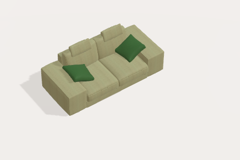 Fama Calessi Fabric Corner Sofa