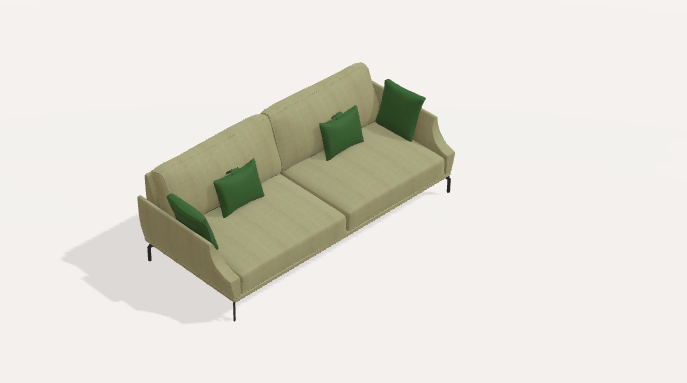 Fama Luxor Fabric Sofa 107cm
