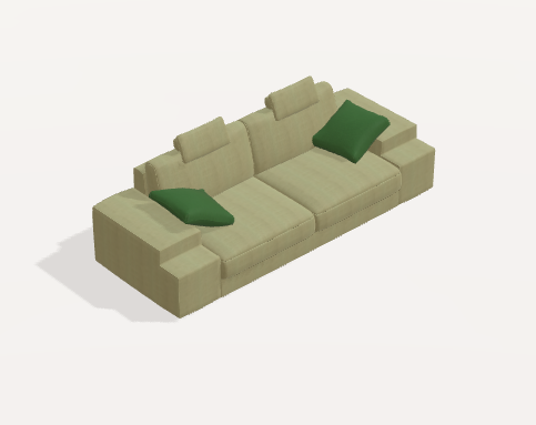 Fama Calessi Fabric Corner Sofa