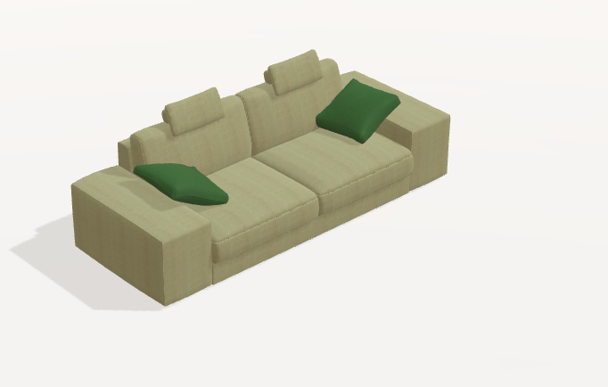 Fama Calessi Fabric Corner Sofa