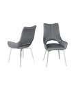 Torelli Spinello Leather Swivel Dining Chair