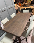 Ex Display - 1.7m Dining Table - Smoked Oak Walnut