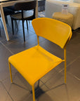 SCAB  -  Lisa Technopolymer Yellow Chair -  Ex Display 1 only