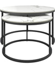 Zico 2pc White Ceramic Coffee Table Set ZIC-6733