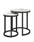 Torelli Zico 2pc Ceramic Side Table Set