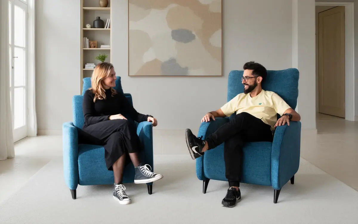 Fama George Leather Armchair