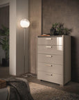 Alf Belpasso Tall 5 Drawer Chest - Fellini Home Ltd