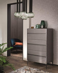 ALF Graphite Tall 6 Drawer Chest - Fellini Home Ltd