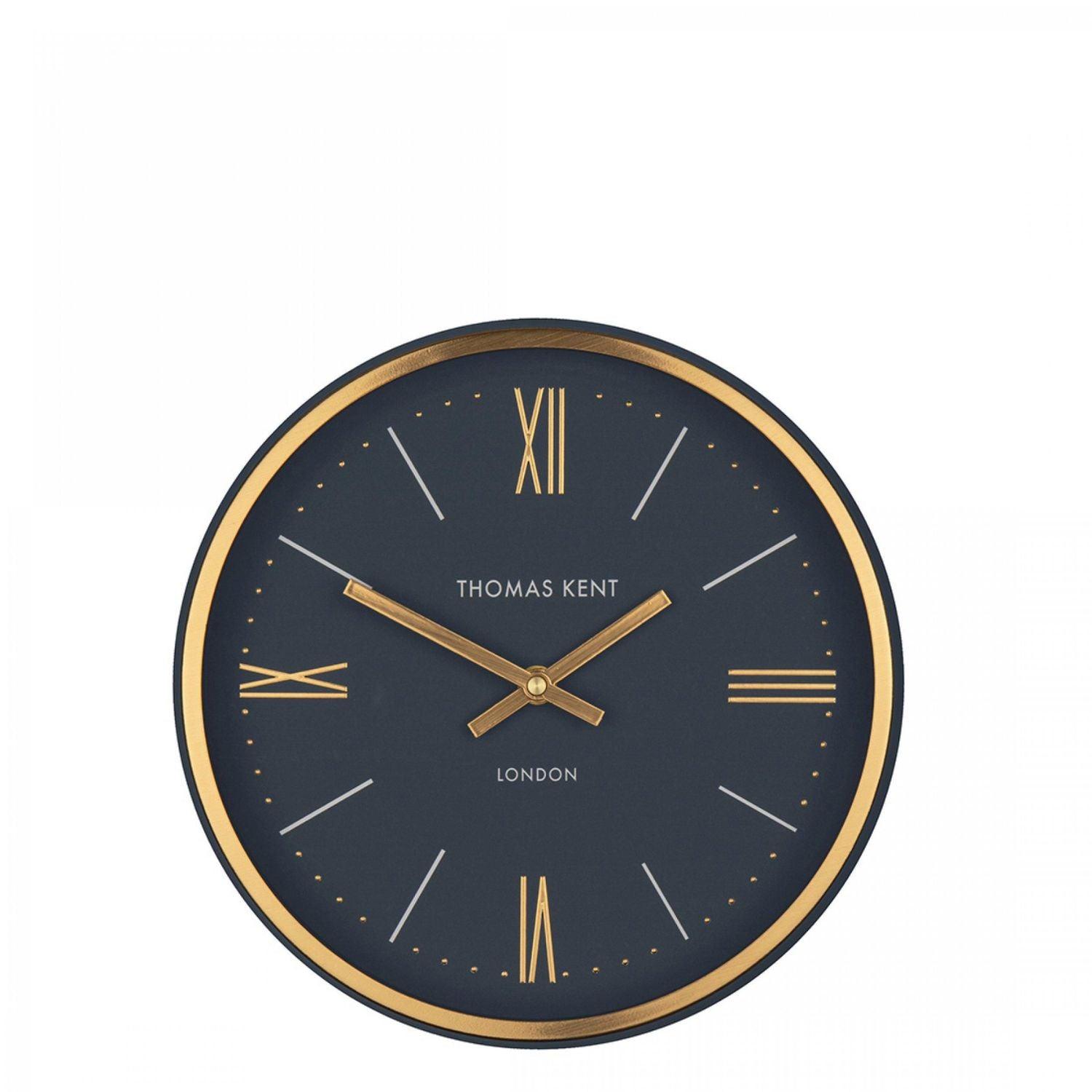 Art Marketing 10" Hampton Wall Clock Navy - Fellini Home Ltd